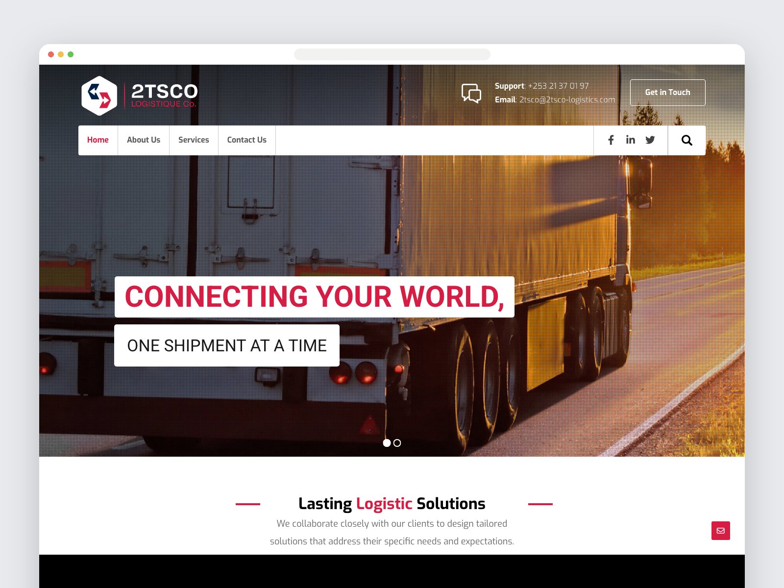 2TSCO Logistics website