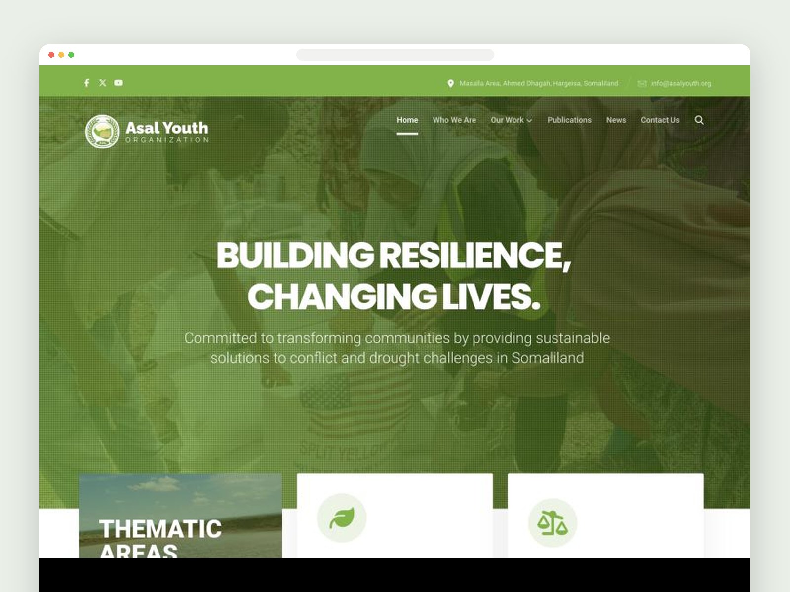Asal Youth Organization website